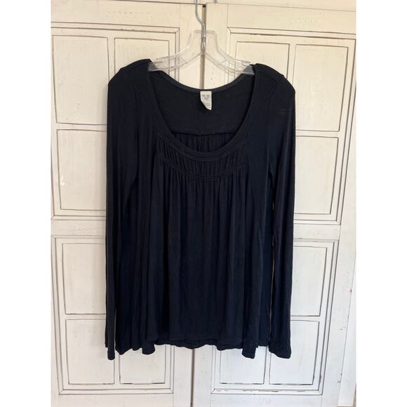 We The Free size small flowy black tunic top shirt - Picture 1 of 4